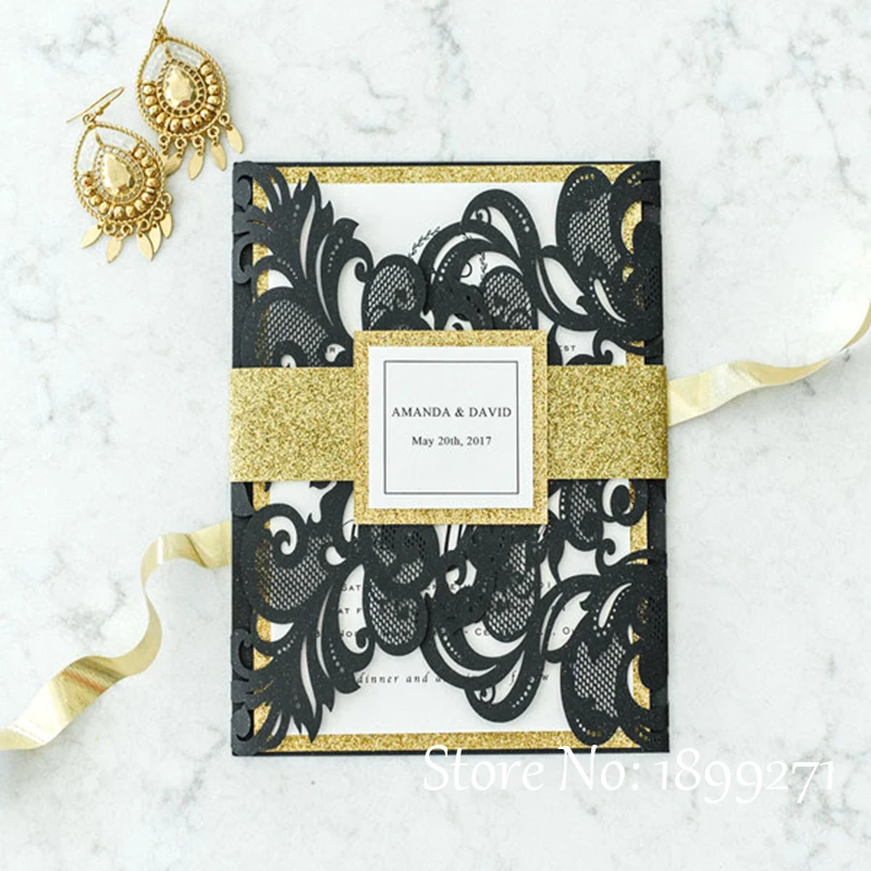 Горячая Распродажа уникальные жемчужные бумажные кружевные свадебные открытки