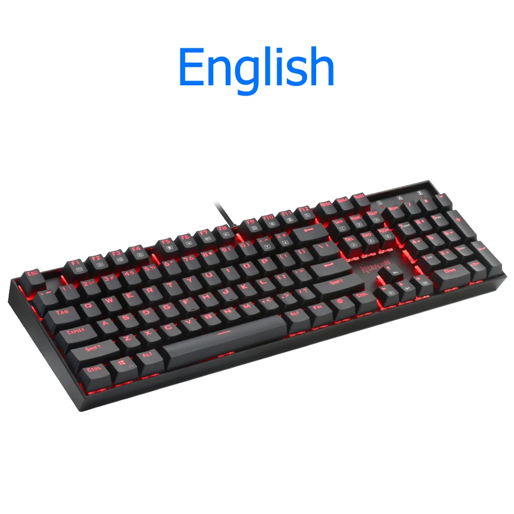 

Mitra K551 USB Mechanical Gaming Keyboard Blue Switch DIY 104 Key Backlit PC Gamer Russian Keycaps Or Spanish Sticker