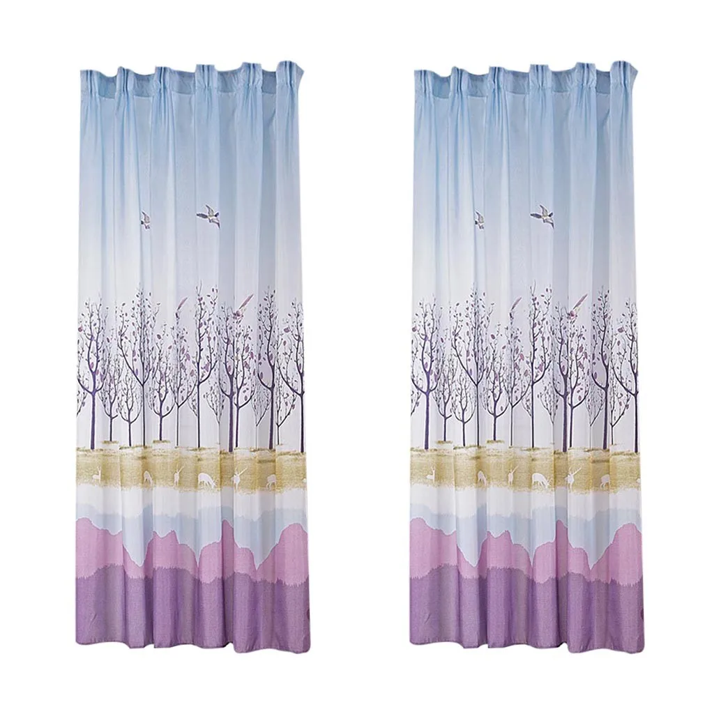 Занавеска для окон и дверей с принтом китайского дерева драпировка из прозрачной