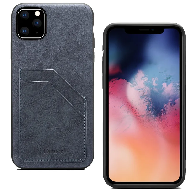 Для iPhone 11/11Pro/11Pro Max мобильный чехол для телефона из искусственной кожи с двойным