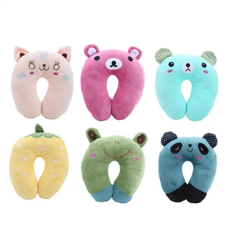 Мягкая U образная подушка надувная на подголовник Автомобильная для кормления