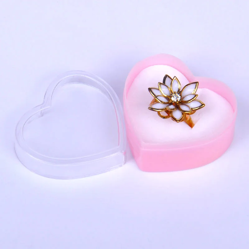 Органайзер акриловый прозрачный для сережек коробочка колец влюбленных новая