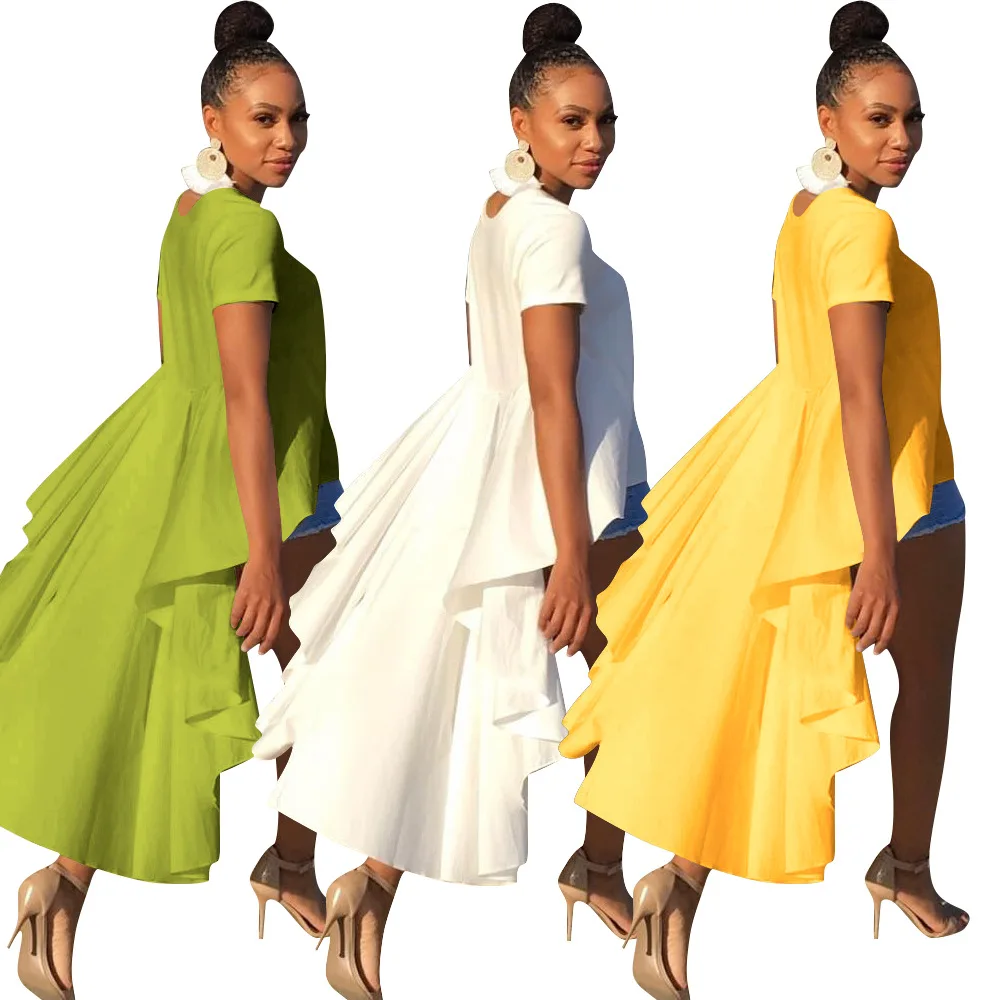 Новая африканская женская модная сексуальная спереди короткая сзади длинная