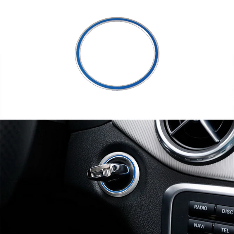 1 шт. кольцо зажигания для ключей украшение Benz Class A C GLA CLA200 C260L | Автомобили и