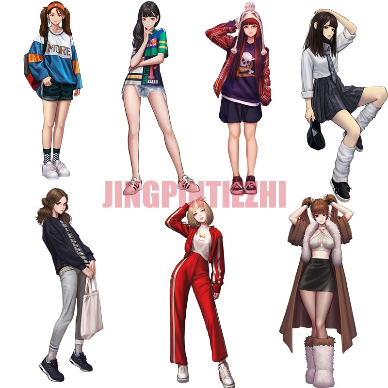 

Car Stickers Vinyl Motorcycle Decal Car Window Body Decorative Girls Anime Waifu Personality Car Stickers