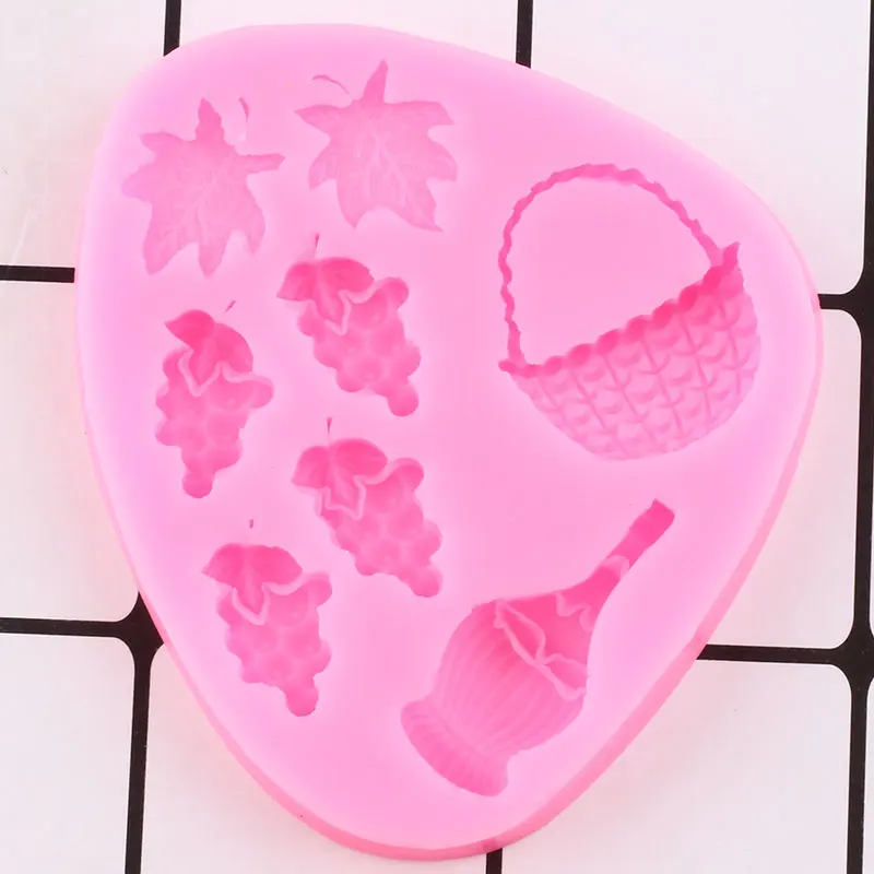 Силиконовые формы с листьями винограда сделай сам праздничная бутылка вина