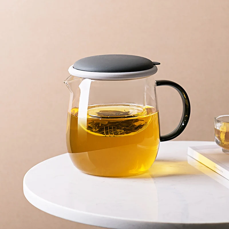 Термостойкий стеклянный чайник практичная бутылка чашка для чая с заваркой
