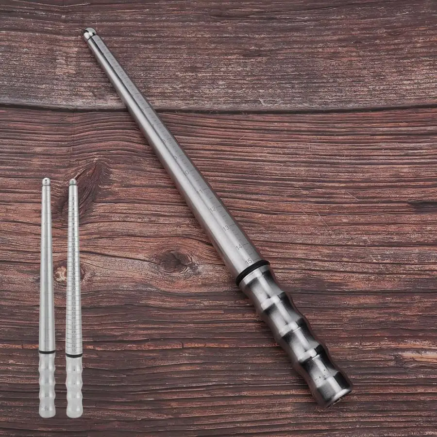 Измерительный инструмент для ювелирных изделий из нержавеющей стали: мандал из золотого металла со шкалой.