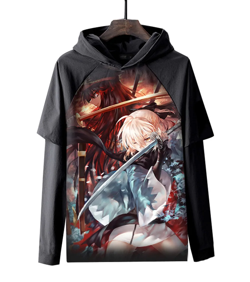Fate/Grand Order Saber Alter Joan of Arc костюм из двух предметов толстовка с капюшоном весенне
