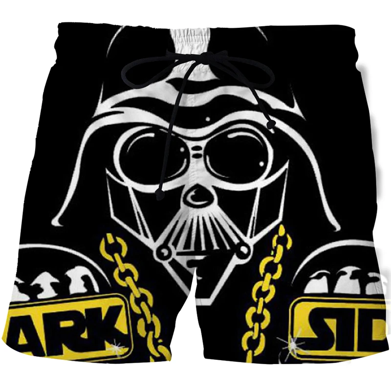 

2022 new S-6XL plus size swimming trunks skulls 3D printed men's beach pants loose comfortable quick-drying five-point pants