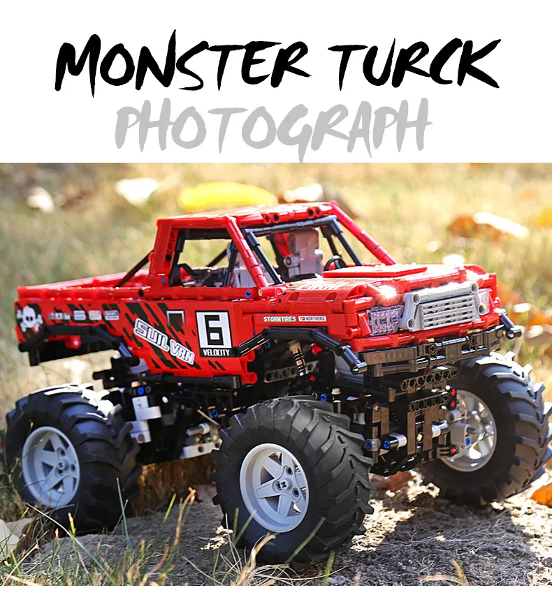 Серия Technic, Совместимая модель 29256 Toyotas Hilux, 4X4, внедорожная модель Vehile, строительные блоки, блоки для детей, рождественский подарок, игрушка
