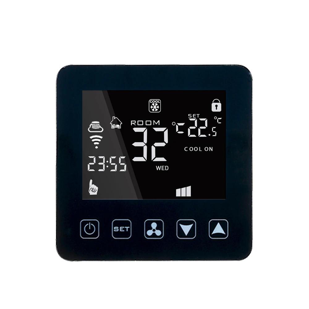 WiFi сенсорный Scereen центральный кондиционер вентилятор термостат цифровой