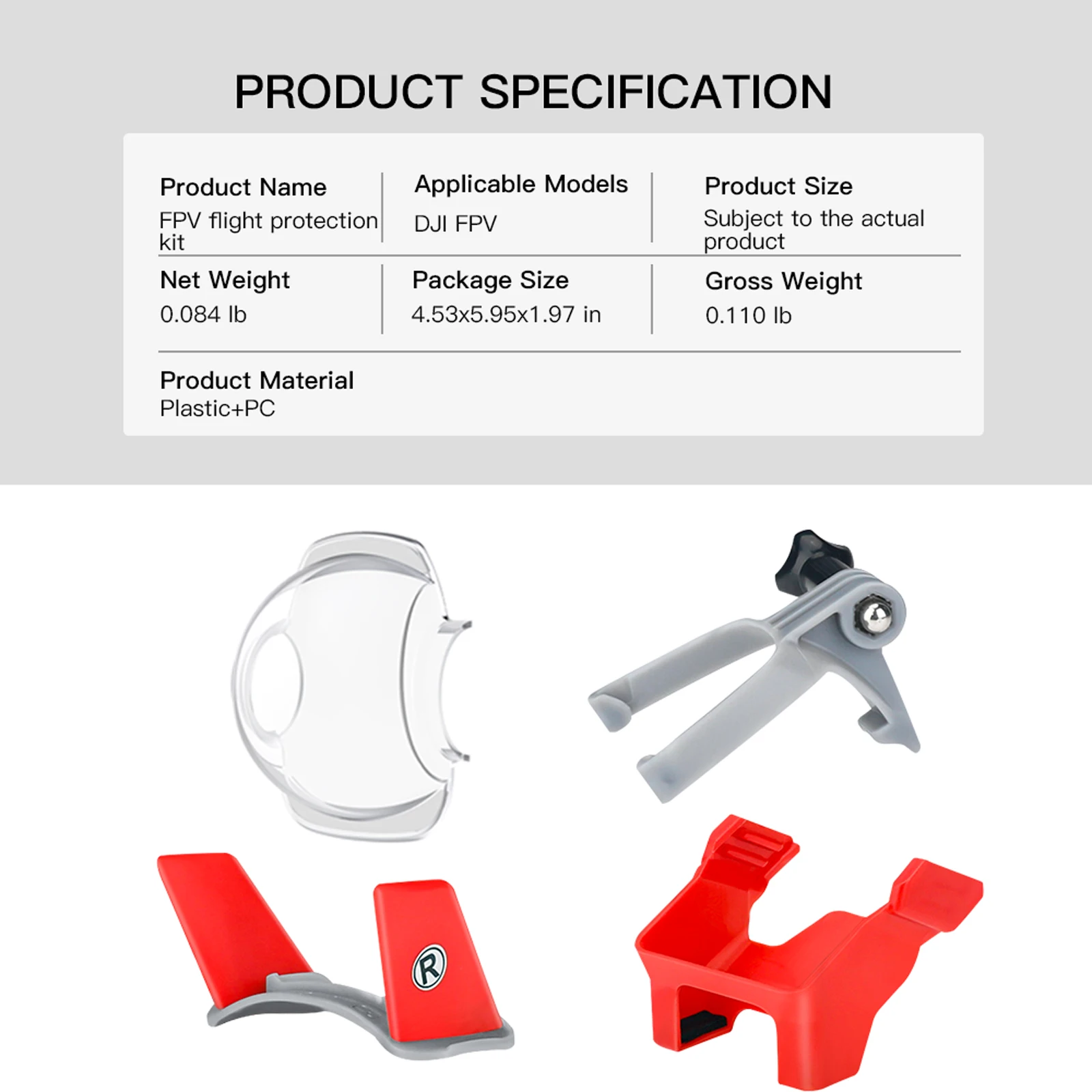 Комплект защиты полета подходит для самолета DJI FPV расширения аксессуаров Дронов
