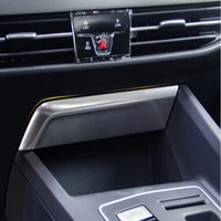 sbtmy front cigarette lighter panel cover trim usb frame sticker interior accessories for volkswagen vw golf 8 mk8 r 2021 2022