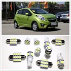 11 комплектов белых светодиодных ламп посылка купол карты для Chevrolet Malibu Sonic Spark Matiz Meriva LUV Cruze 2000-2019