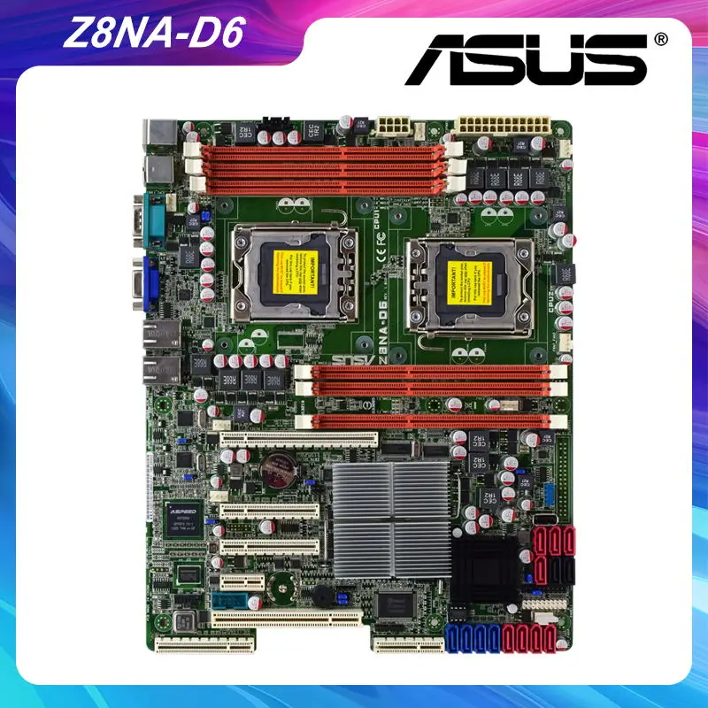 

Материнская плата ASUS Z8NA-D6 Mining, материнская плата DDR3 LGA 1366 Intel 5500, поддерживает двухъядерный процессор i7/Xeon серии 5500, PCI-E X16 X8
