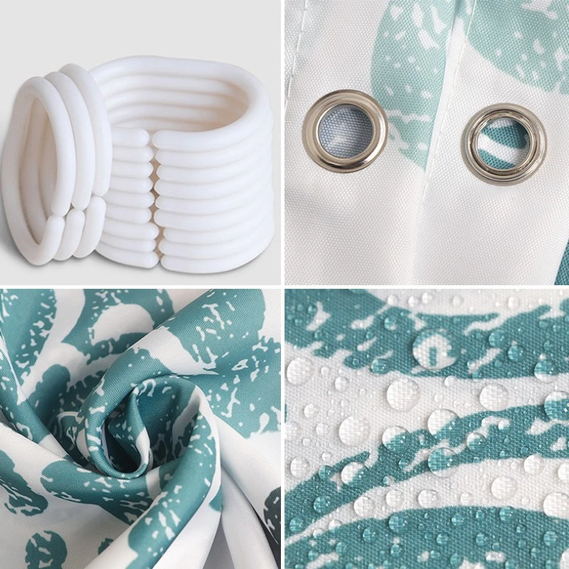 Водонепроницаемая занавеска для душа в скандинавском стиле комплект из 12