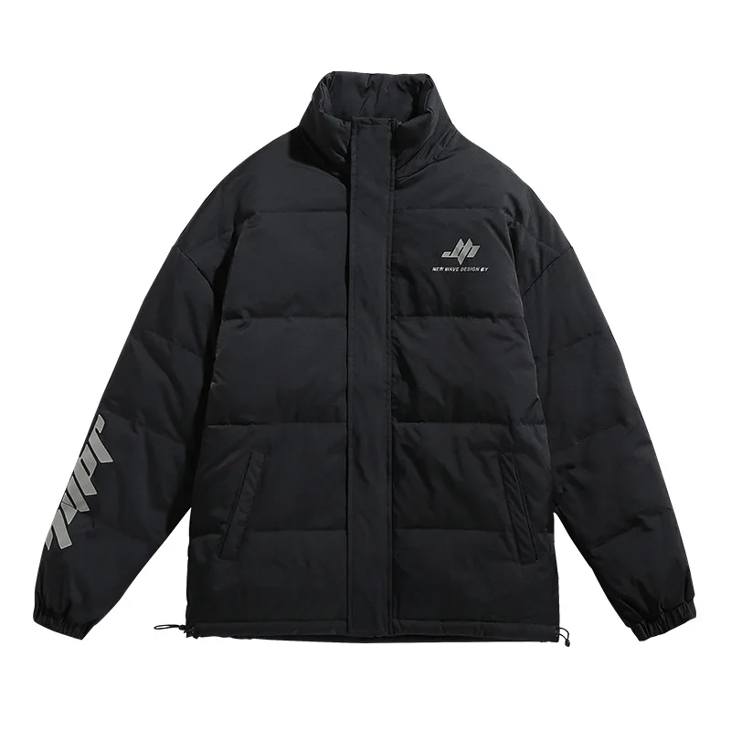 

Men Clothing 2020 Mens Jacket Winter Parkas Loose Reflective IederDown Cotton Padded Jackets Coats Mens Clothing