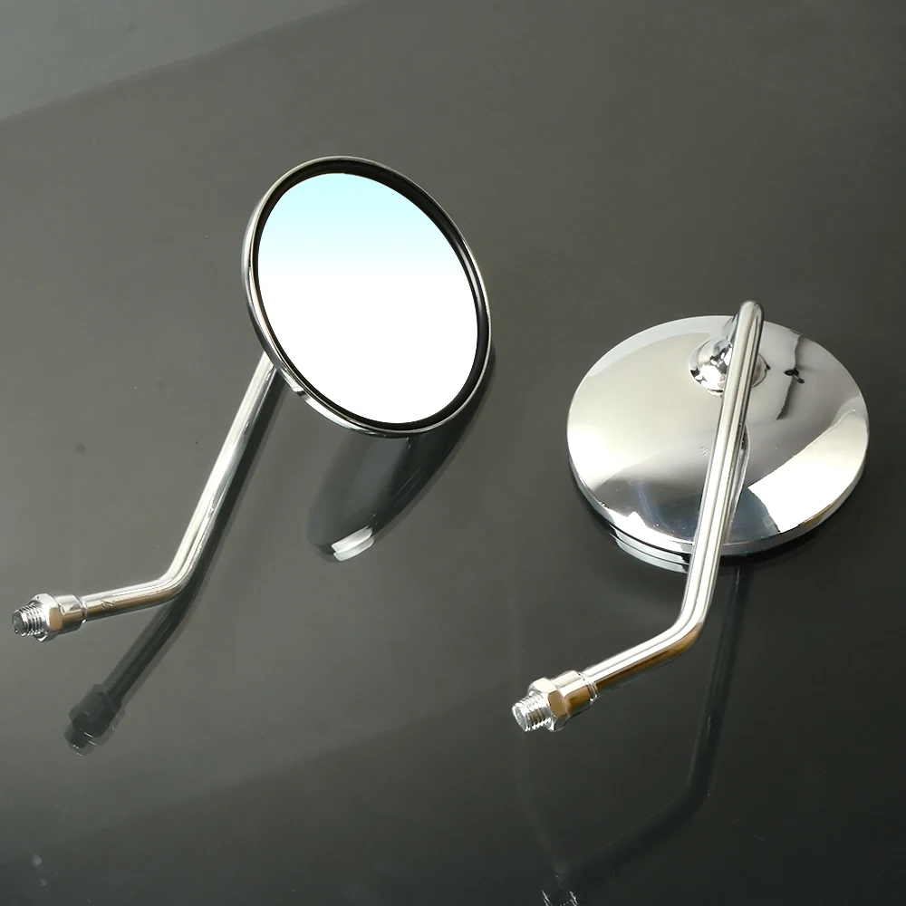

8mm/10mm Universal Motorcycle Round Side Back View Mirror motorbike Side Mirrors e-bike Scooter Bicycle Rearview Side Mirrors