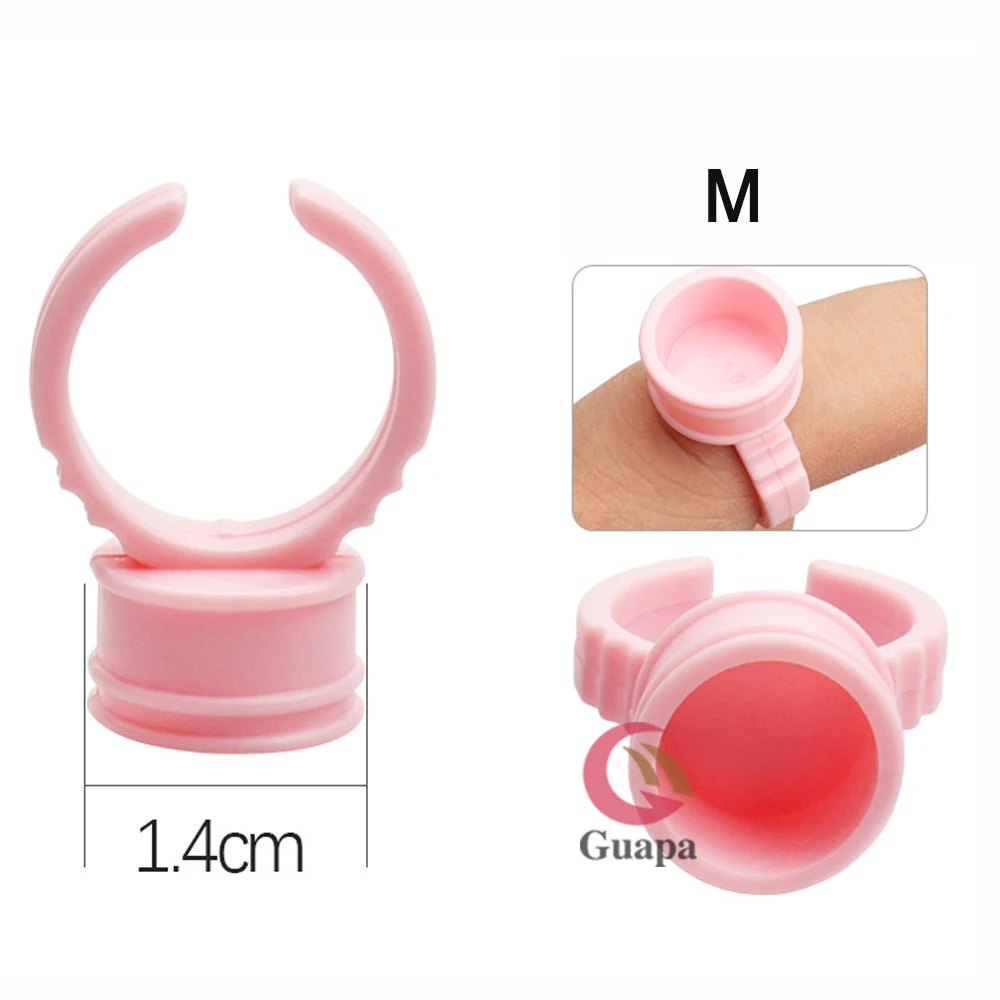 100 шт S/M/L одноразовые колпачки микроблейдинг розовое кольцо тату чернила чашка