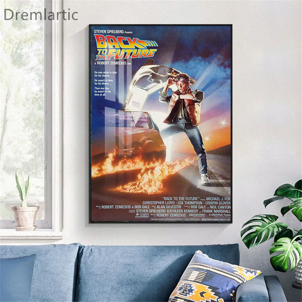 Back_too _the_future Custom Wall Art Canvas картина печатный плакат Image гостиная домашний Декор