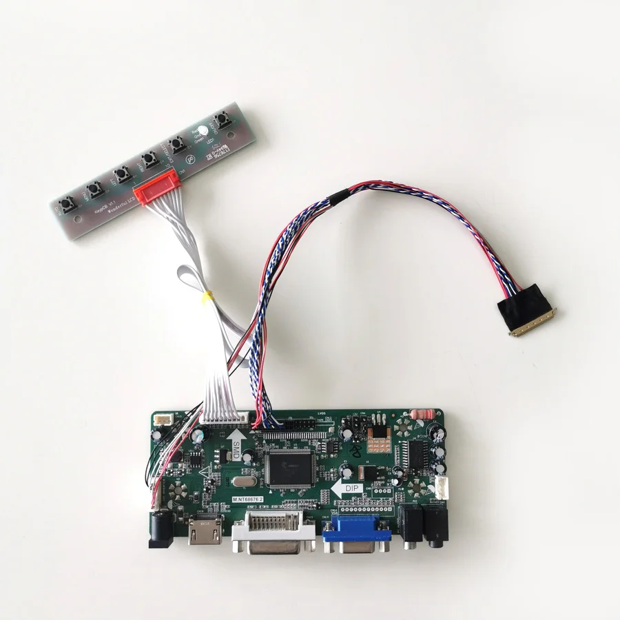 Подходит для LTN101NT05 LTN101NT06 LTN101NT07 1024*600 WLED VGA DVI 10 1 &quotЖК-панель LVDS 40Pin M.NT68676 комплект