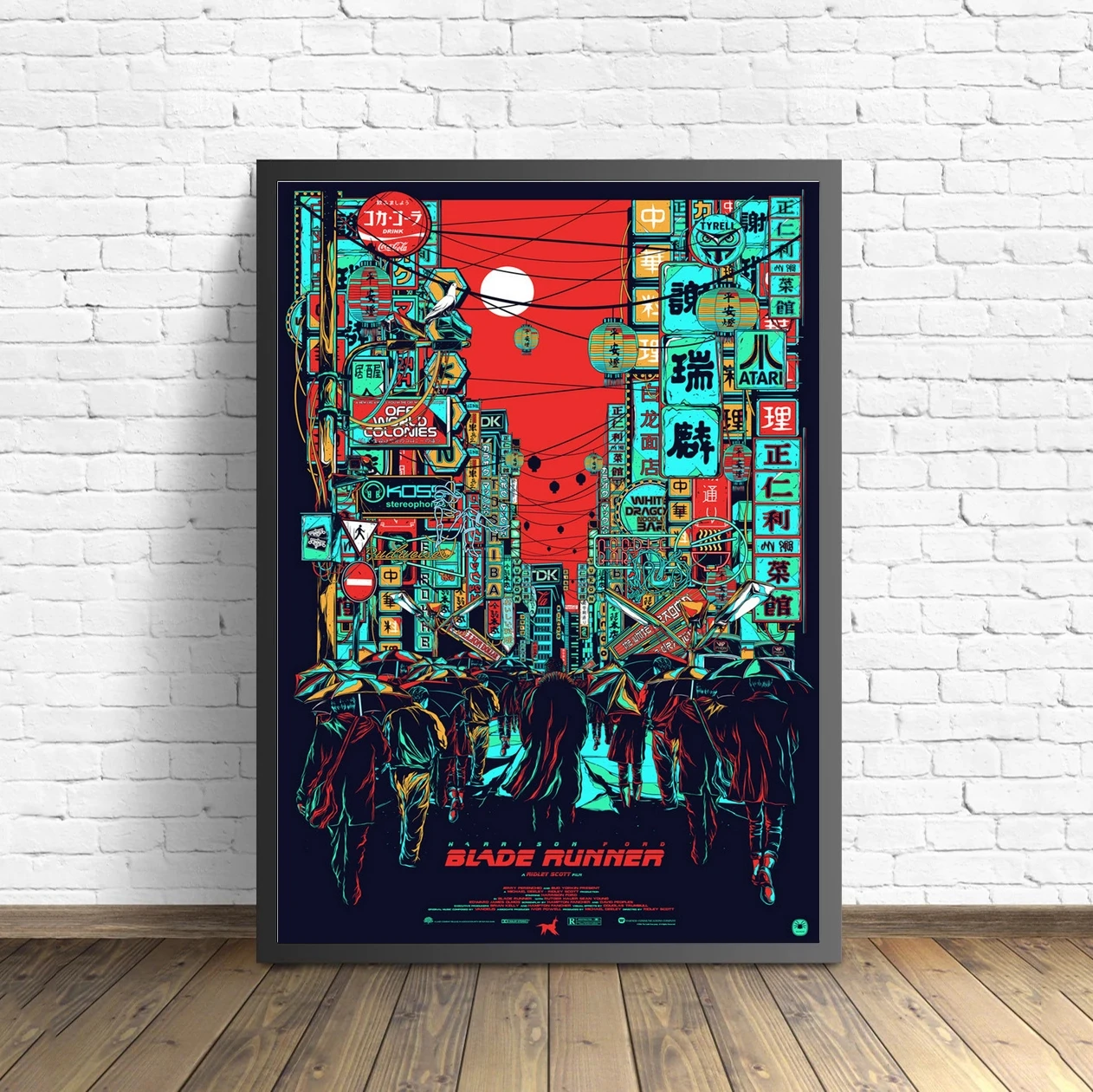 Бегущий постер с изображением лезвия 2049 принтом на холсте художественное