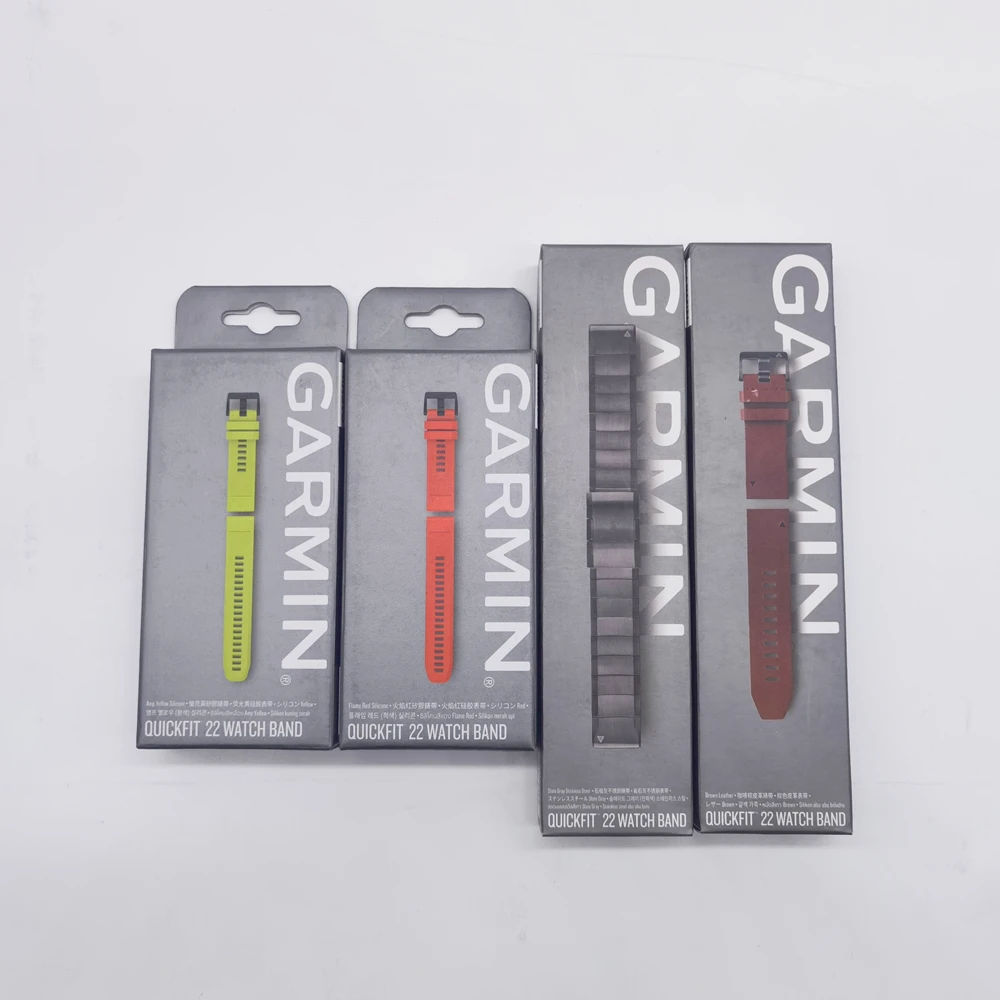 Ремешок Garmin из нержавеющей стали и титана силиконовый быстросъемный браслет для