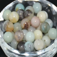 multi colored amazonite round loose spacer stone beads 4 6 8 10 mm size for jewelry making bracelets