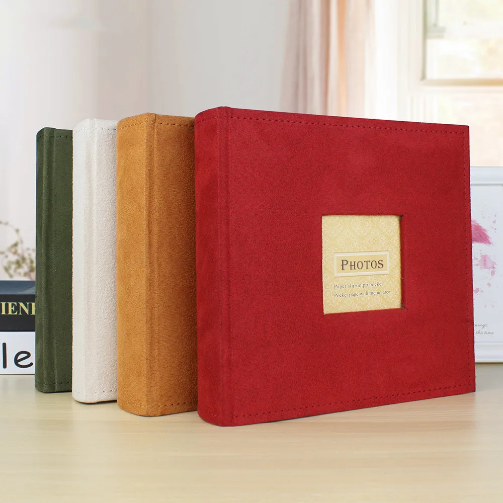 Бархатный Фотоальбом 6 дюймов 200 листов подарочный альбом для хранения памятный