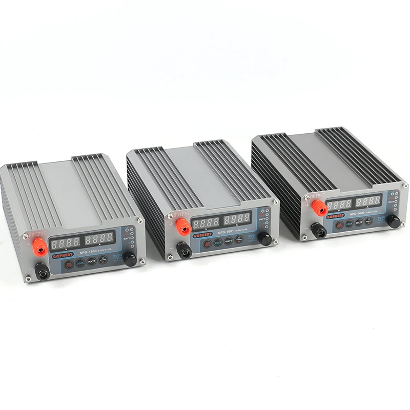NPS-1600 NPS-1601 NPS-1602 32V 5A 60V 3A 16V 10A Регулируемый источник питания постоянного тока постоянное напряжение источника постоянного тока ватт