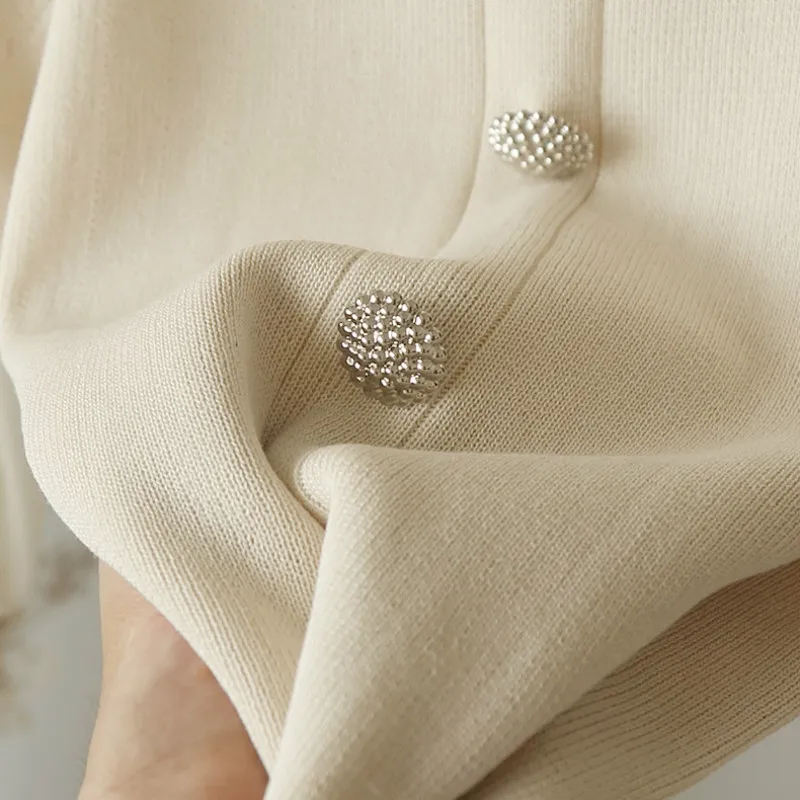 

Nanabubu Fashion Patchwork Chiffon Blouse Women V Neck Knit Three Quarter Sleeve Blusas Autumn Spring New Slim Shirt Elegant