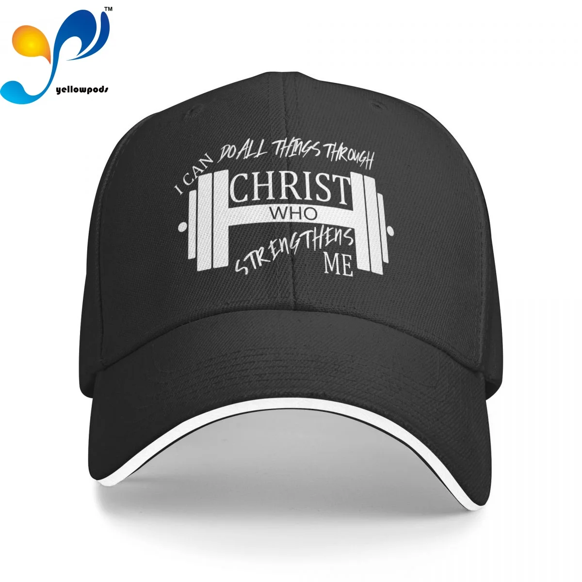 

I Can Do All Things Through Christ Who Strengthens Me Trucker Cap Snapback Hat for Men Baseball Mens Hats Caps for Logo