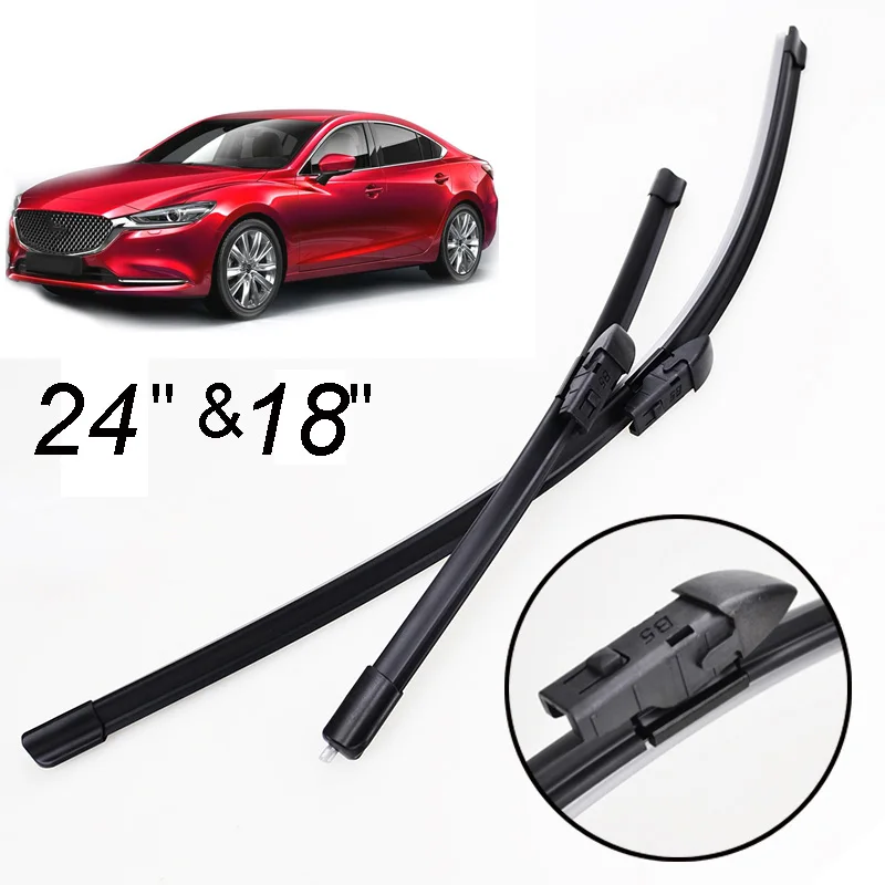 Erick's Wiper LHD Front Wiper Blades For Mazda 6 Mazda6 2018 - 2022 Windshield Windscreen Front Window 24"+18"