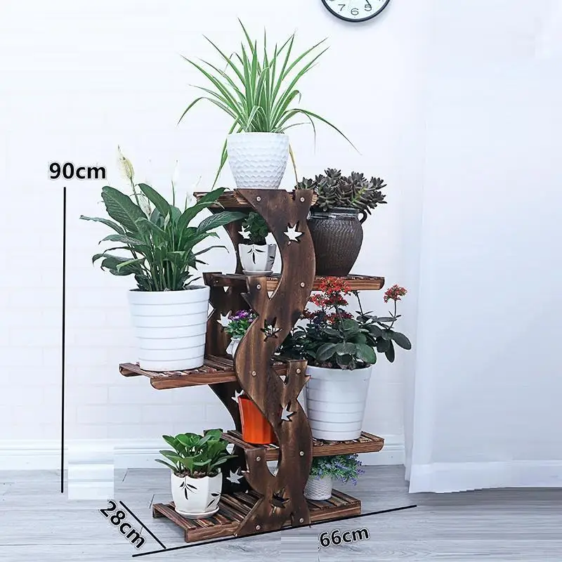 Крытый Estante Para Plantas Plantenstandaard деревянные садовые полки для горшка растения на