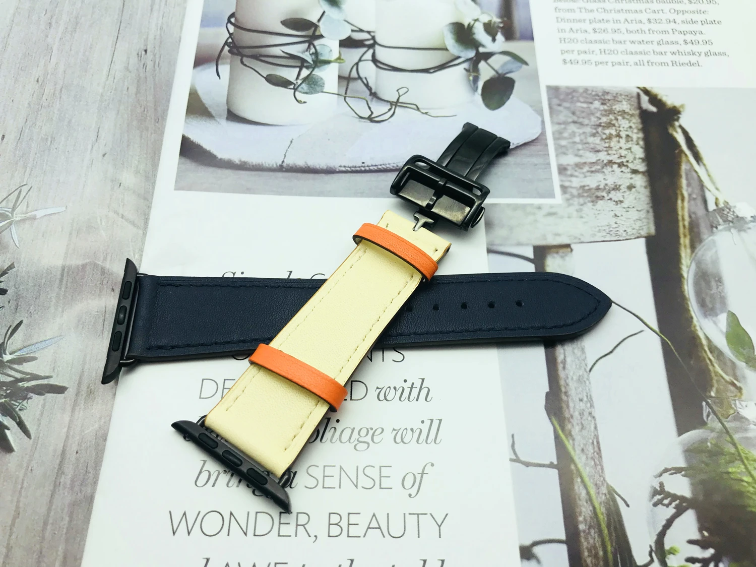 Herm логотип на ремешке с застежкой для Apple Watch Series 5 4 3 2 1 44 мм 40 мм 42/38 мм кожаный ремешок для iwatch