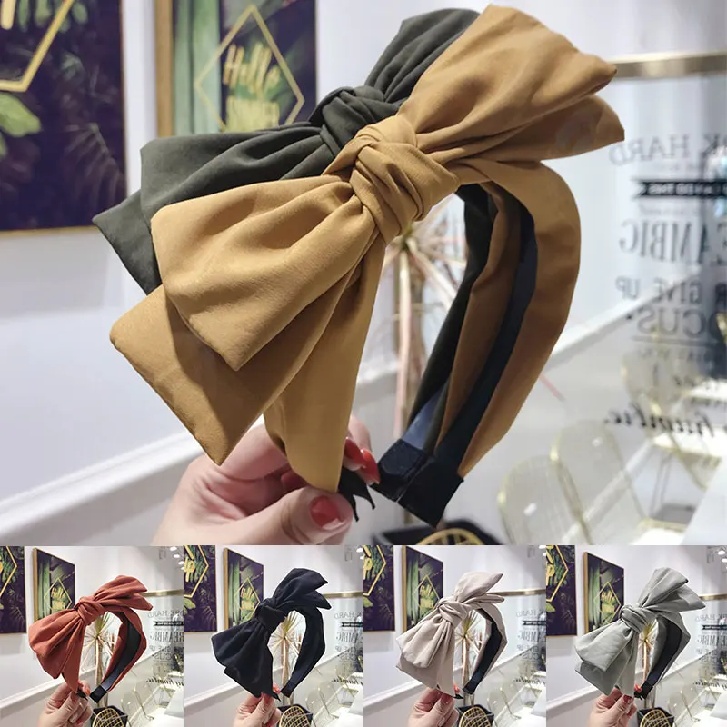1 шт. Женская повязка на голову с большим бантом чередой для применения в