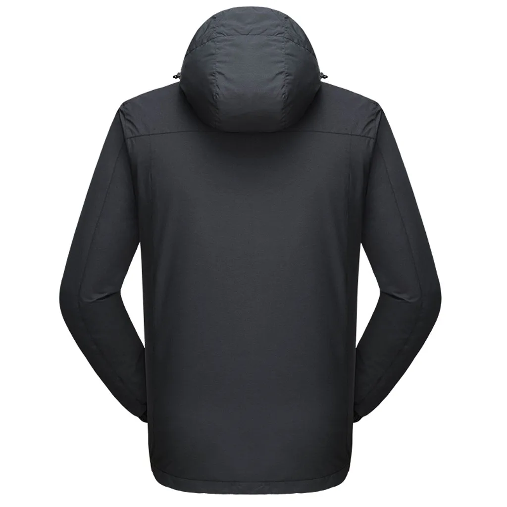 Мужская куртка с пуховой подкладкой зимний съемный костюм из двух предметов