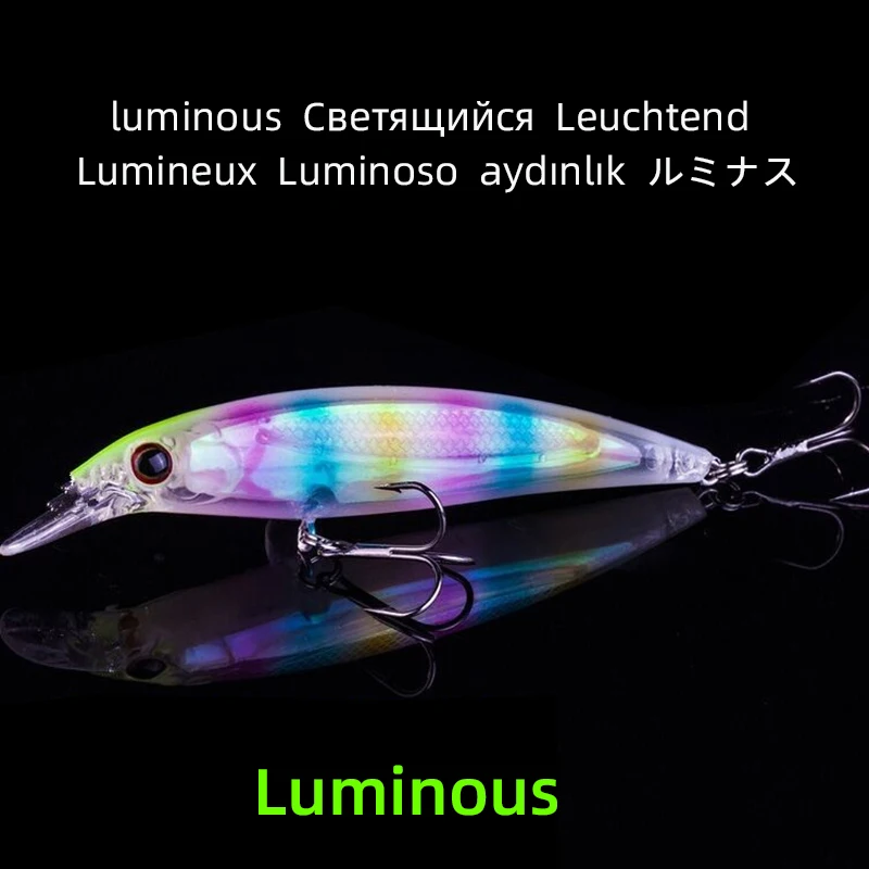 

Светящиеся рыболовные флуоресцентные искусственные жесткие приманки, 9 см, 7,3 г