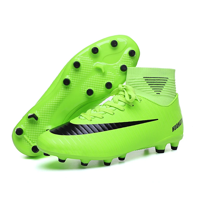 Мужские и детские футбольные бутсы с высоким берцем шипами спортивные Бутсы Tf|Обувь для футбола| |