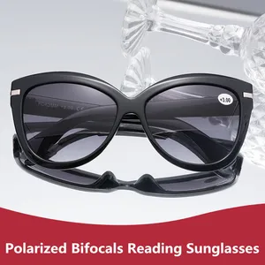 Luxury Cateye Polarized Bifocal Reading Sun Glasses Women Presbyopia Eyeglasses Cat Eye Sunglasses D in USA (United States)