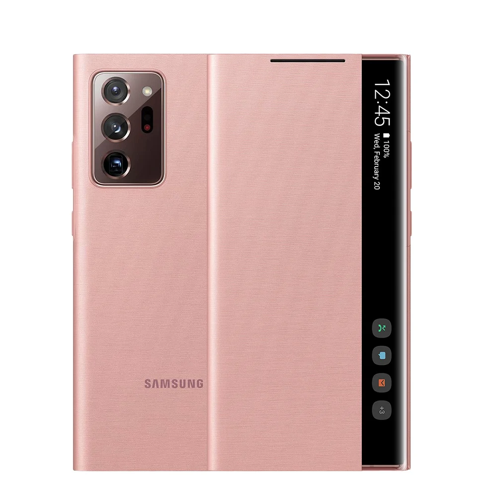 Funda protectora para Samsung Galaxy note 20 Ultra 5G, cubierta de vista clara inteligente, carcasa de EF-NN985PSEGUS, 100% Original-2