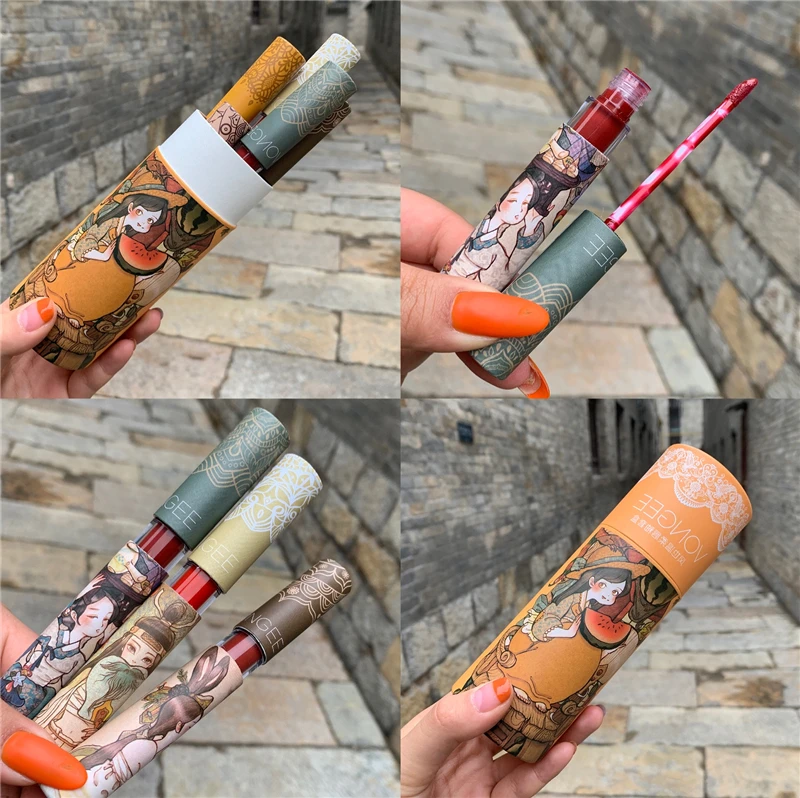 5/3 шт. пикантный матовый набор глазури для губ не выцветает стойкий пигмент