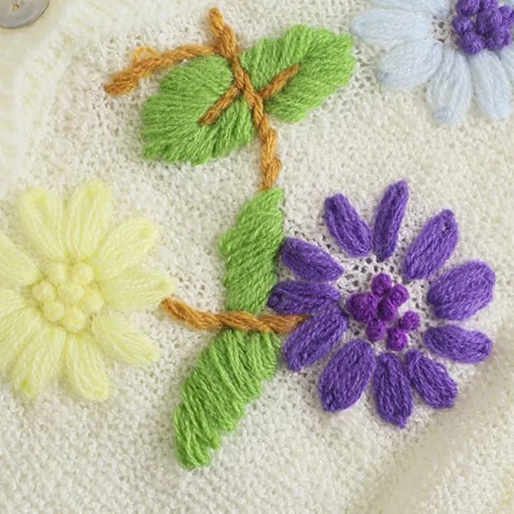 

2021 Custom summer V neck Small Mini sweaters Cropped Knit womens Button Front cardigan