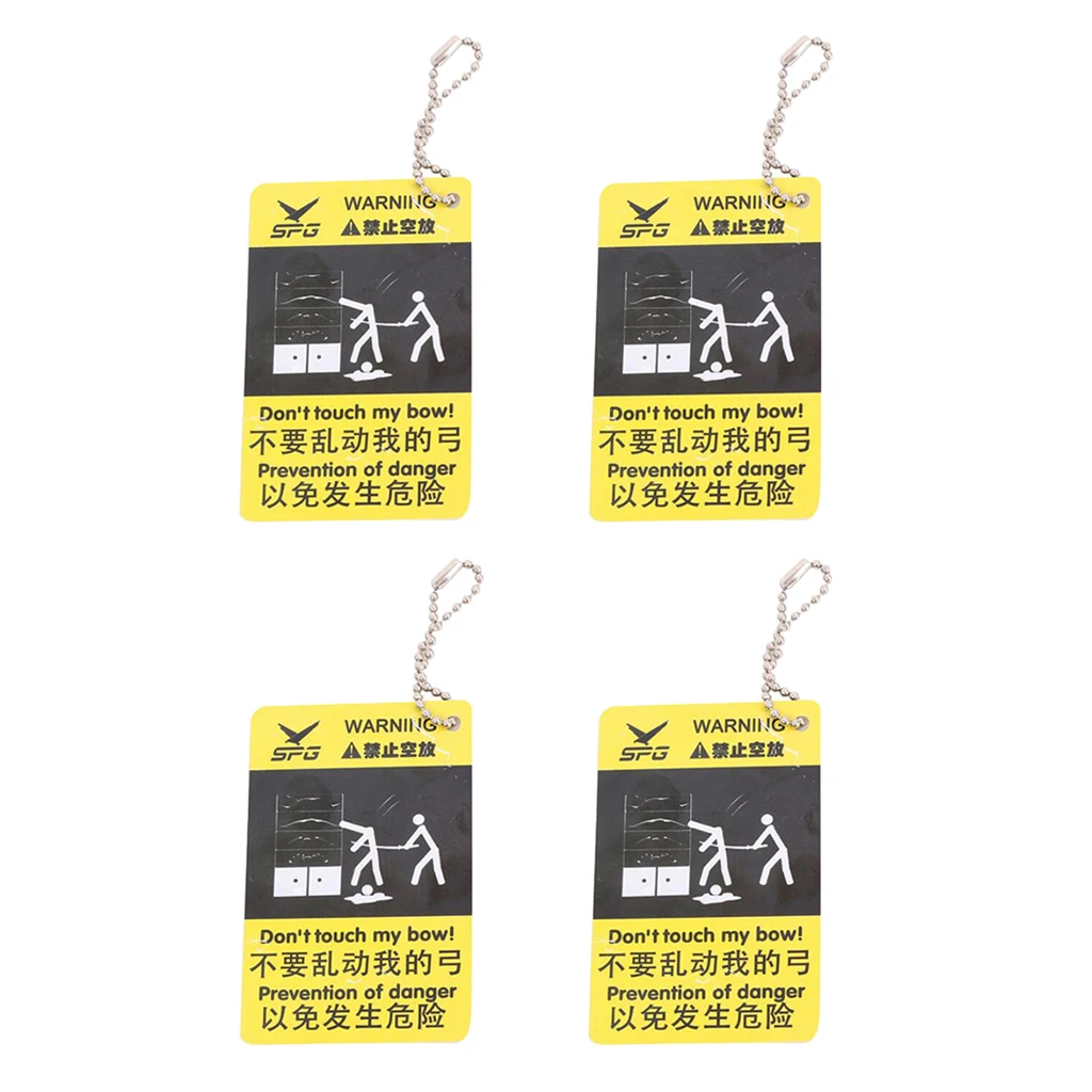 

Archery Warning Cards Glossy-Finish Scratch-resistant Bow Arrow Accessories