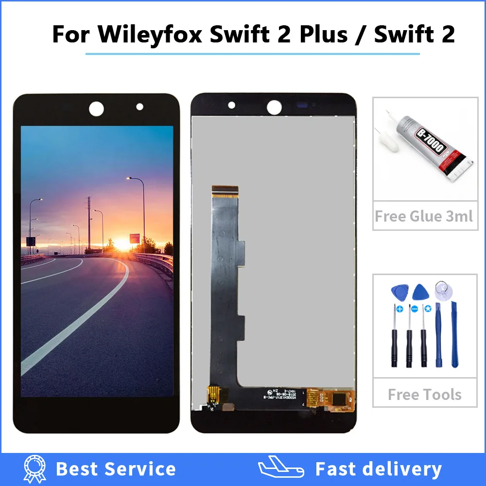 Протестированный ЖК дисплей 5 0 &quotдля Wileyfox Swift 2 Plus + для сенсорный датчик экрана в