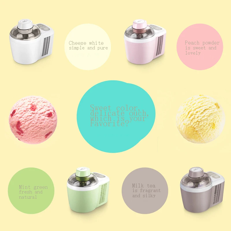 Mini Ice Cream Machine Home Small Automatic Cone Homemade Children DIY Fruit | Бытовая техника
