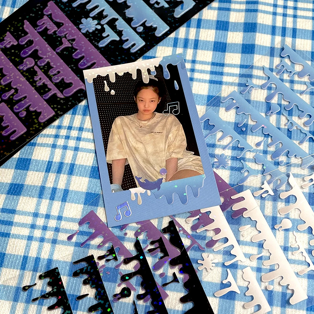 

Наклейка с кремовыми каплями, для скрапбукинга, дневник, фотоальбом, мобильный телефон