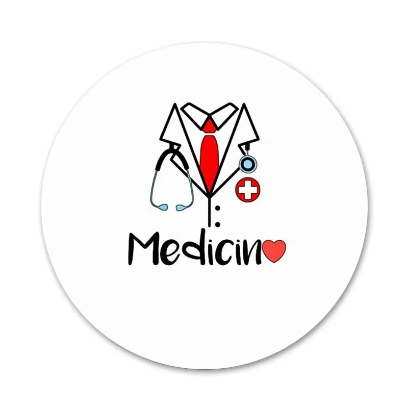 Значки с врачом дантистом стетоскопом зубами инъекциями значки металлические
