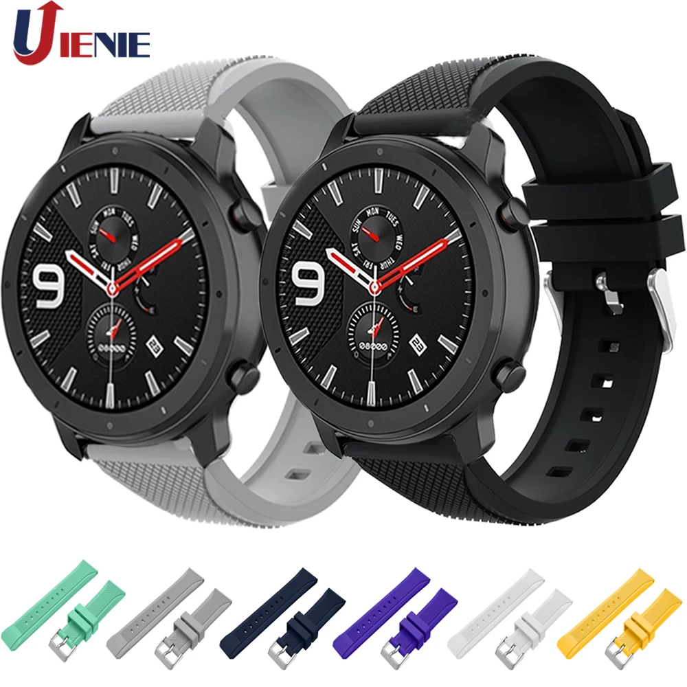 

Ремешок силиконовый для AMAZFIT GTR, спортивный Браслет Для Xiaomi Huami AMAZFIT Pace Strato 3/2/2S, 22 мм